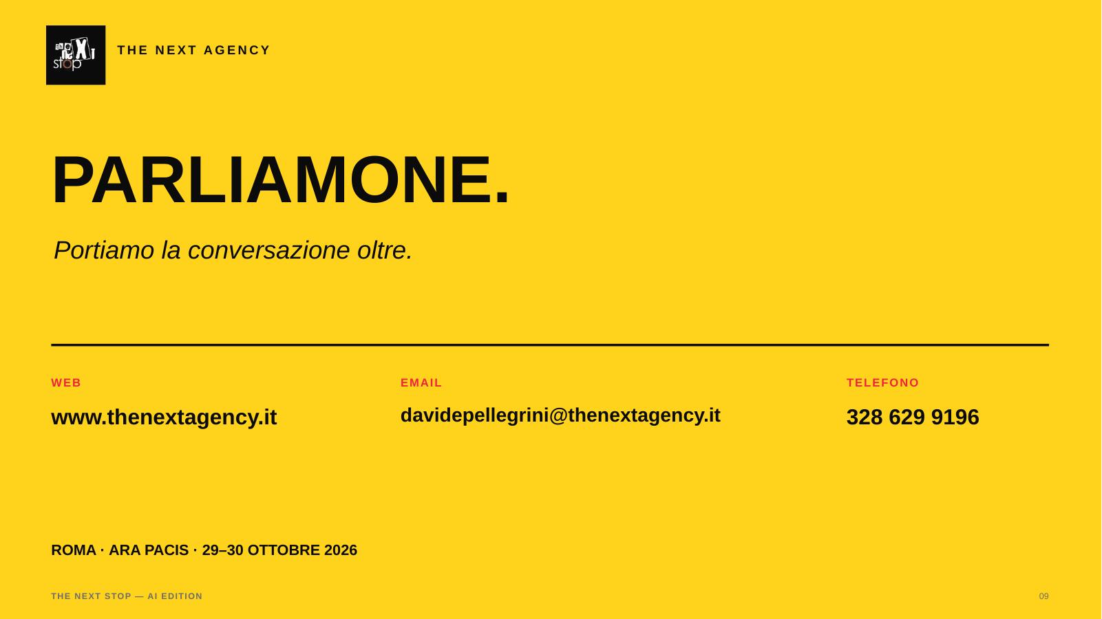 Slide 9 — Parliamone